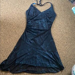 padded halter dress
